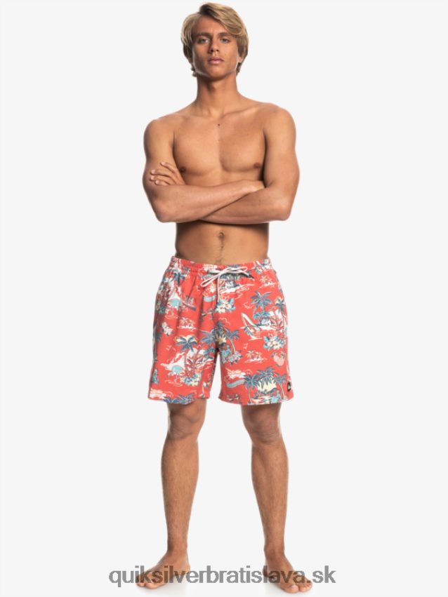 hotel paradiso 17 volejbalov Quiksilver muži B80HXR1766 hotel paradiso - aurora red