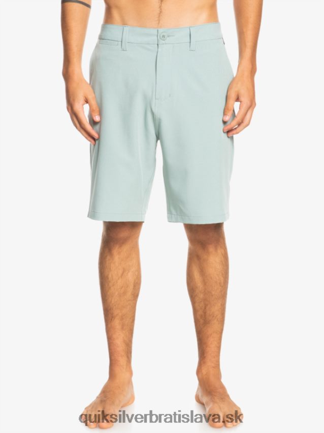 hybridné šortky ocean union obojživelník 20 Quiksilver muži B80HXR144 zelené prostredie