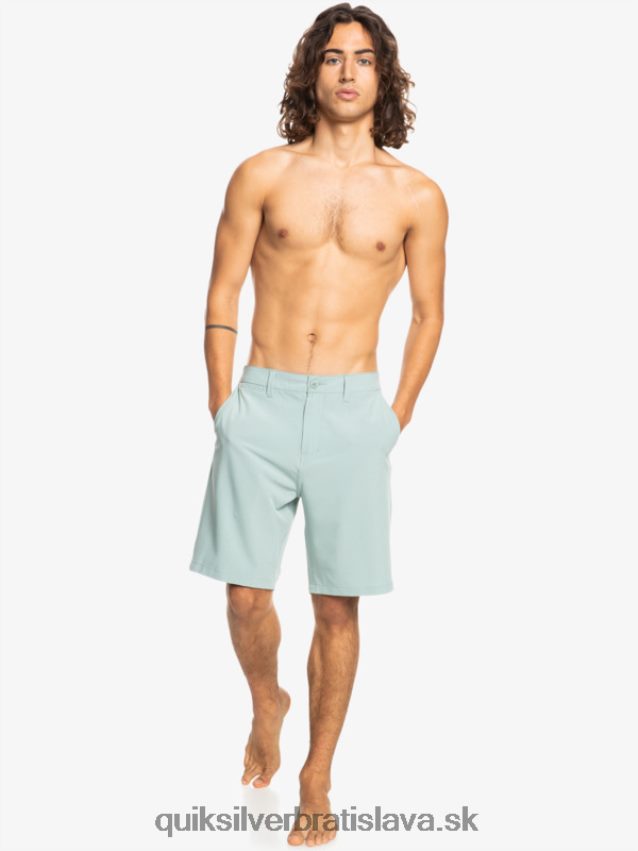 hybridné šortky ocean union obojživelník 20 Quiksilver muži B80HXR144 zelené prostredie