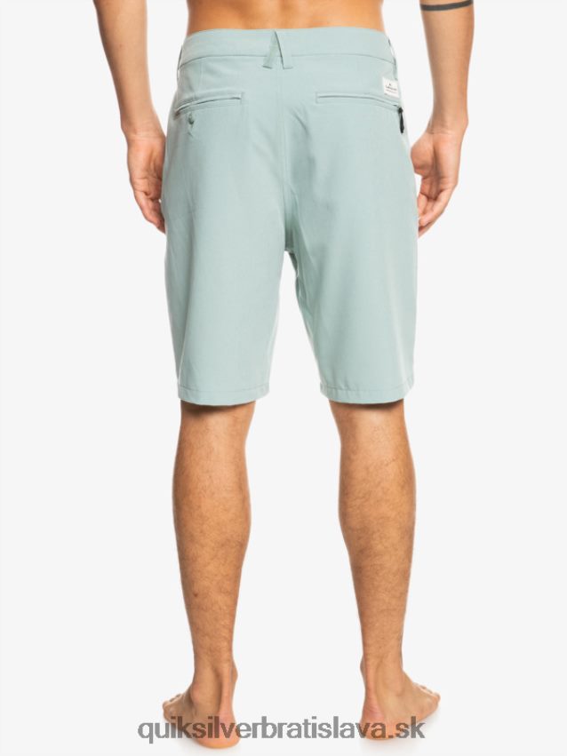 hybridné šortky ocean union obojživelník 20 Quiksilver muži B80HXR144 zelené prostredie