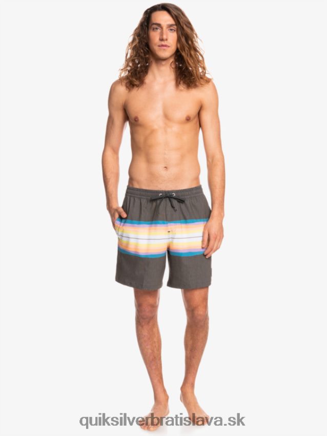 živicový odtieň ks 17 salv Quiksilver muži B80HXR1271 asfaltka