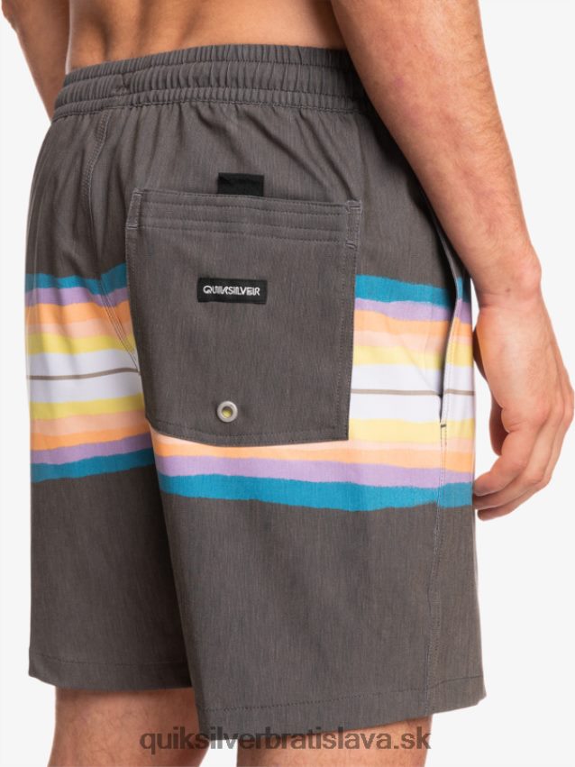 živicový odtieň ks 17 salv Quiksilver muži B80HXR1271 asfaltka
