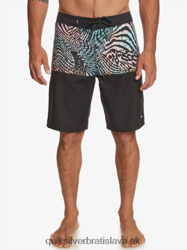 každodenná divízia 20 kraťasov Quiksilver muži B80HXR669 čierna