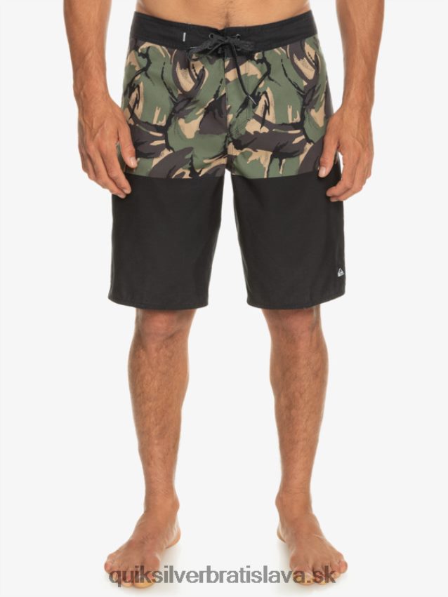 každodenná divízia 20 kraťasov Quiksilver muži B80HXR671 čierna