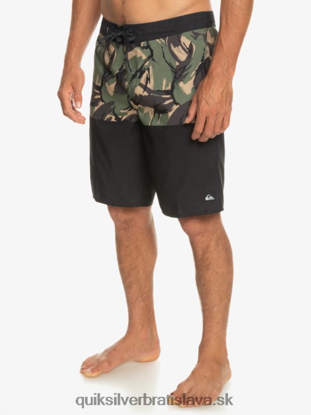 každodenná divízia 20 kraťasov Quiksilver muži B80HXR671 čierna