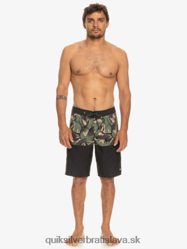 každodenná divízia 20 kraťasov Quiksilver muži B80HXR671 čierna