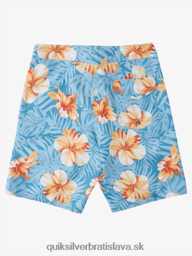 každodenné klasické kvetinové 20 boardšortky Quiksilver muži B80HXR1684 námorný prístav d kvetinový