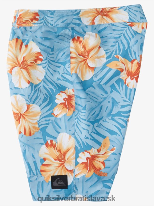 každodenné klasické kvetinové 20 boardšortky Quiksilver muži B80HXR1684 námorný prístav d kvetinový