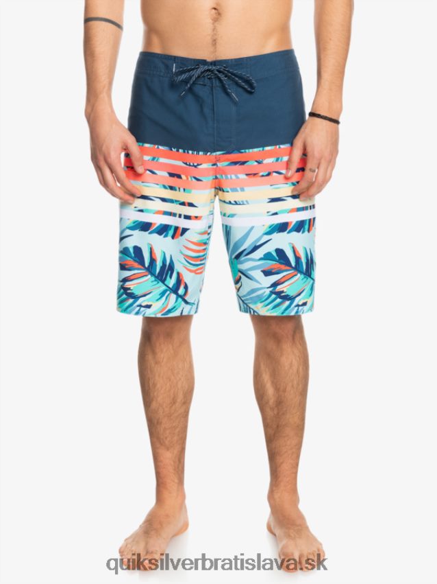 každodenné plážové šortky s bobtnavým videním Quiksilver muži B80HXR1616 insígnie modrá