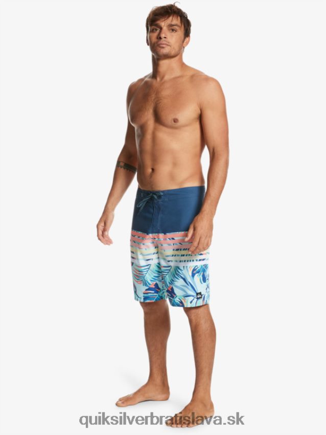 každodenné plážové šortky s bobtnavým videním Quiksilver muži B80HXR1616 insígnie modrá