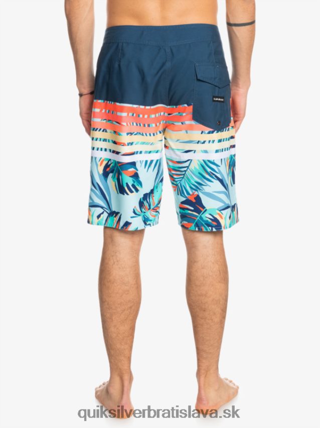 každodenné plážové šortky s bobtnavým videním Quiksilver muži B80HXR1616 insígnie modrá
