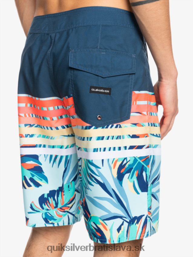 každodenné plážové šortky s bobtnavým videním Quiksilver muži B80HXR1616 insígnie modrá