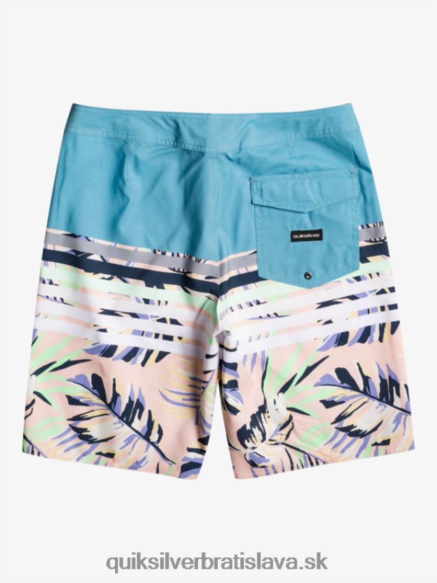 každodenné plážové šortky s bobtnavým videním Quiksilver muži B80HXR1617 delfská modrá