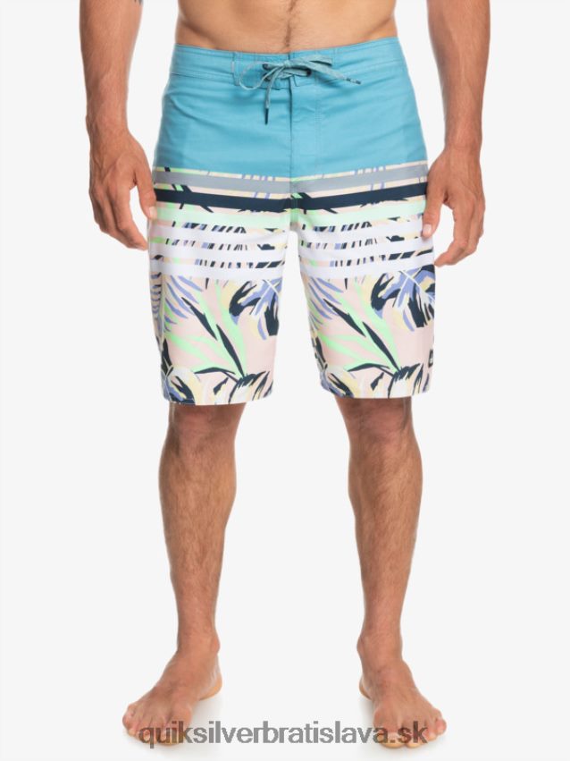 každodenné plážové šortky s bobtnavým videním Quiksilver muži B80HXR1617 delfská modrá