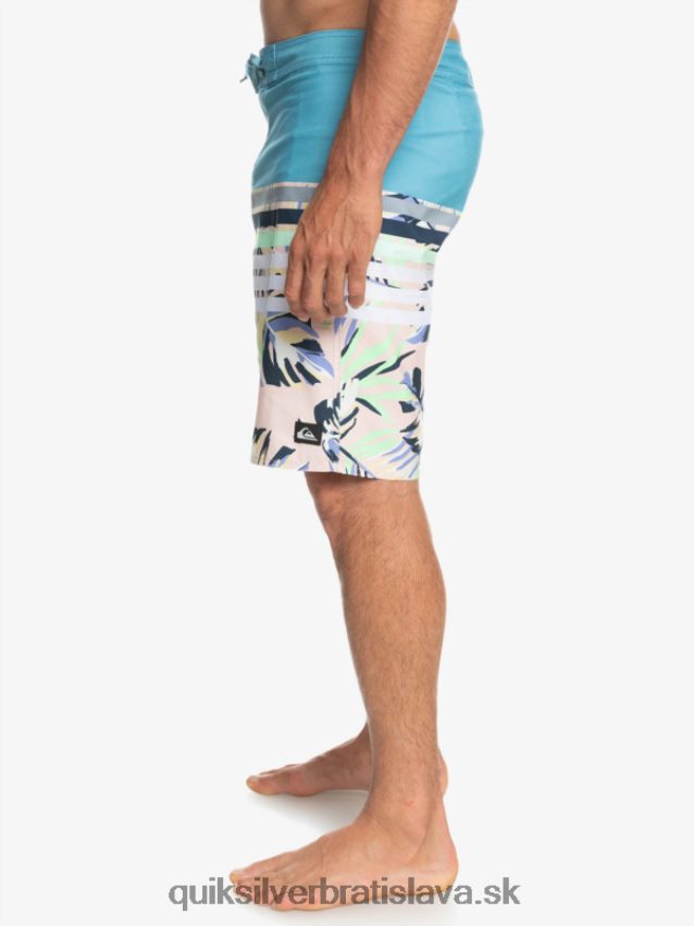 každodenné plážové šortky s bobtnavým videním Quiksilver muži B80HXR1617 delfská modrá