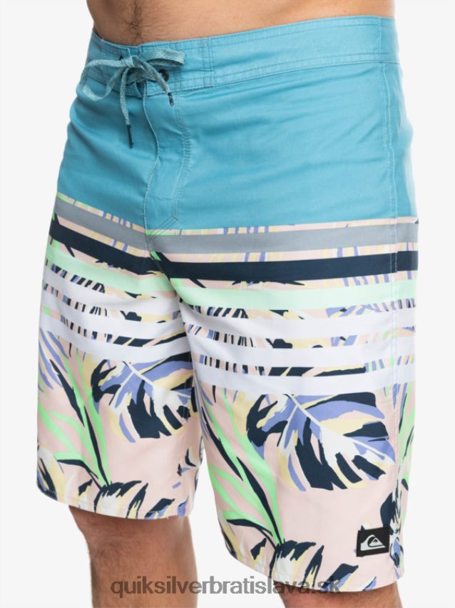 každodenné plážové šortky s bobtnavým videním Quiksilver muži B80HXR1617 delfská modrá