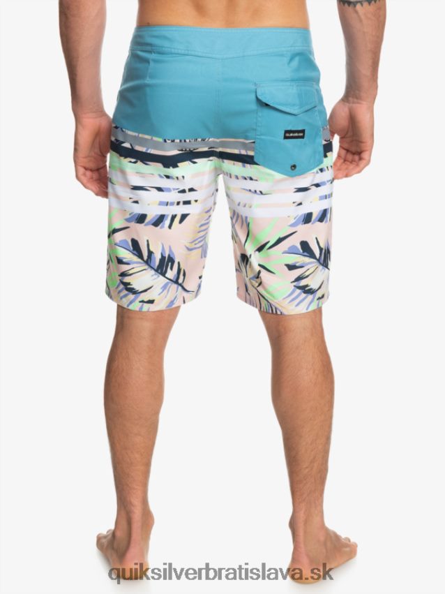 každodenné plážové šortky s bobtnavým videním Quiksilver muži B80HXR1617 delfská modrá