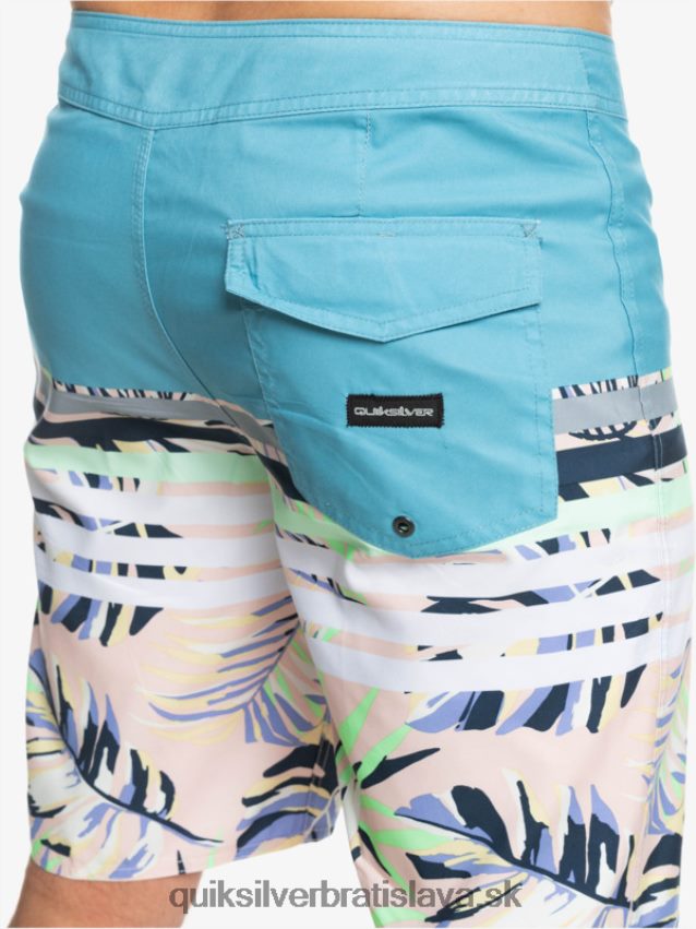 každodenné plážové šortky s bobtnavým videním Quiksilver muži B80HXR1617 delfská modrá