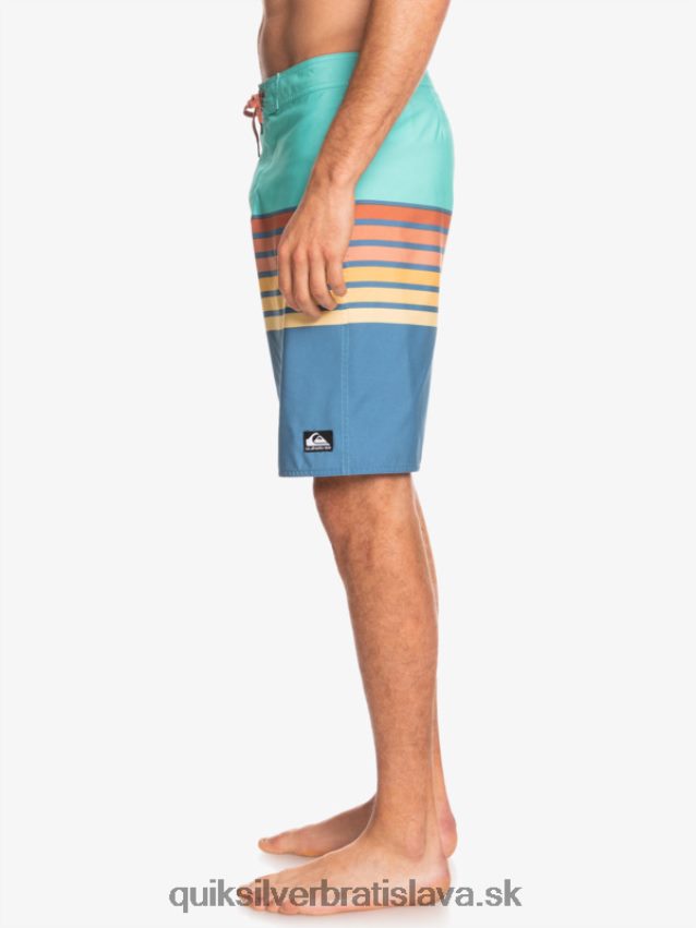 každodenné plážové šortky s bobtnavým videním Quiksilver muži B80HXR1619 bazénová modrá