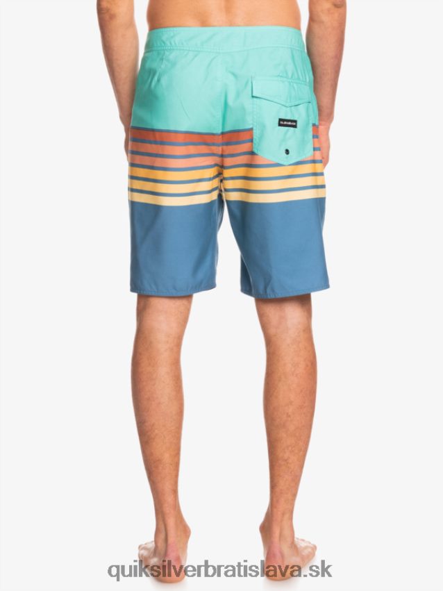 každodenné plážové šortky s bobtnavým videním Quiksilver muži B80HXR1619 bazénová modrá