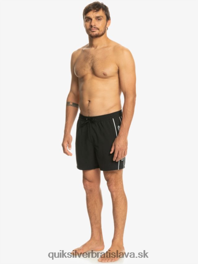 každodenný vert 16 volejov Quiksilver muži B80HXR698 čierna