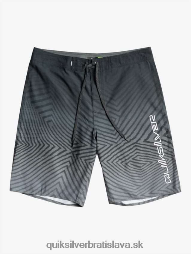 každodenné warp fade 20 šortky Quiksilver muži B80HXR1281 čierna