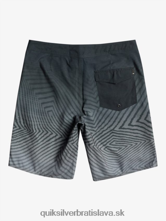 každodenné warp fade 20 šortky Quiksilver muži B80HXR1281 čierna