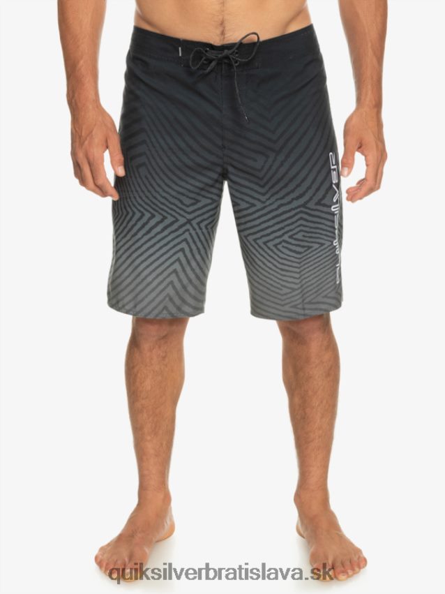 každodenné warp fade 20 šortky Quiksilver muži B80HXR1281 čierna