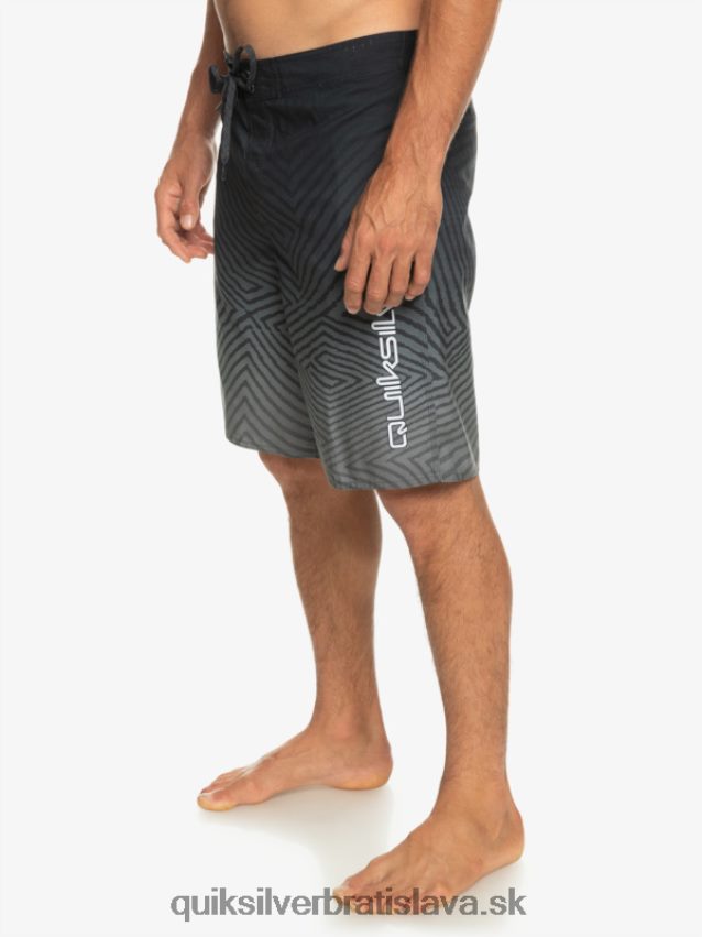 každodenné warp fade 20 šortky Quiksilver muži B80HXR1281 čierna