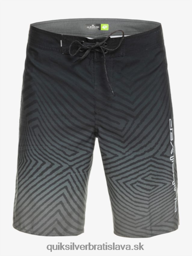 každodenné warp fade 20 šortky Quiksilver muži B80HXR1281 čierna