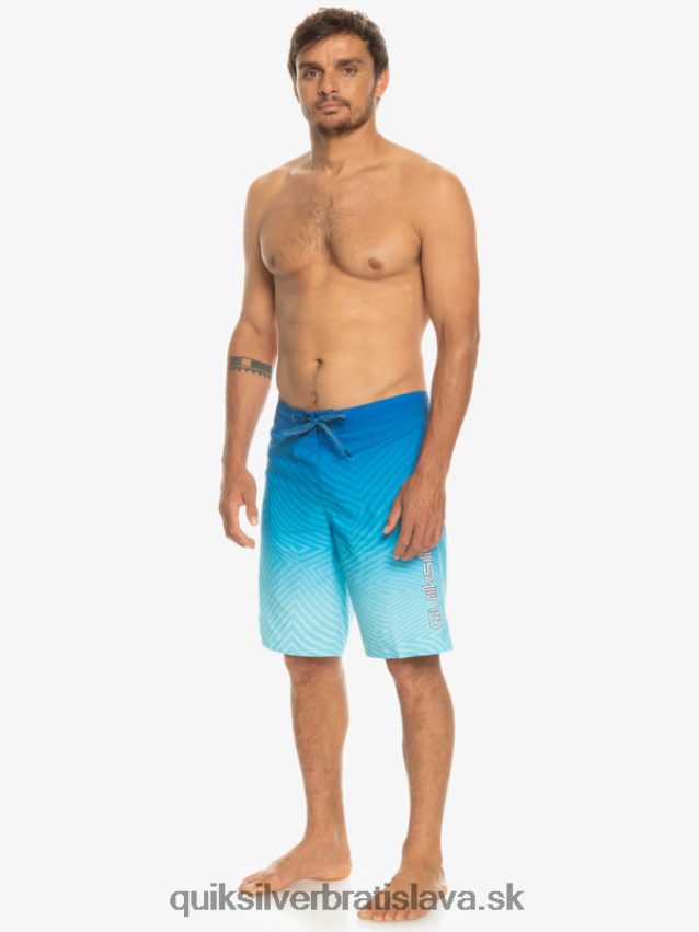 každodenné warp fade 20 šortky Quiksilver muži B80HXR1282 šnorchlovať modrá