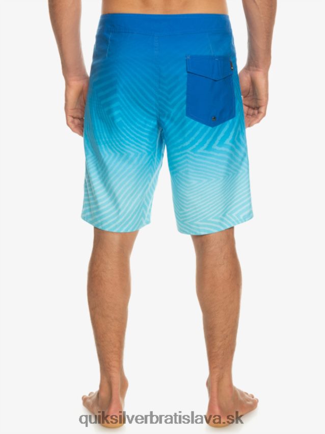 každodenné warp fade 20 šortky Quiksilver muži B80HXR1282 šnorchlovať modrá