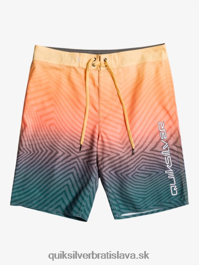 každodenné warp fade 20 šortky Quiksilver muži B80HXR1284 polnočné námorníctvo