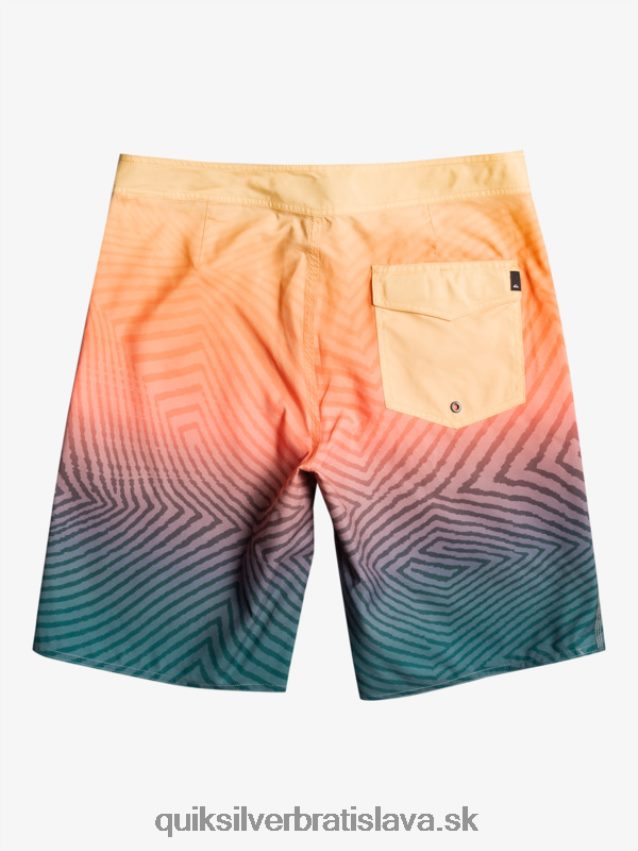 každodenné warp fade 20 šortky Quiksilver muži B80HXR1284 polnočné námorníctvo