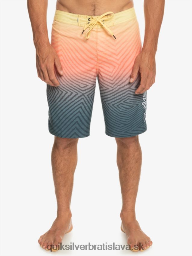 každodenné warp fade 20 šortky Quiksilver muži B80HXR1284 polnočné námorníctvo