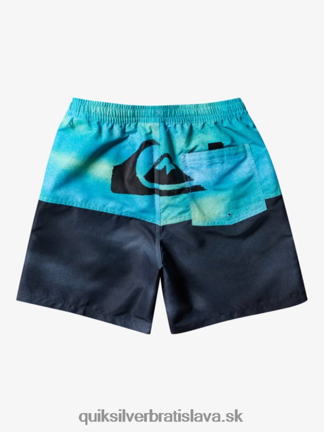 logo na zadok 17 volley Quiksilver muži B80HXR482 riečna modrá