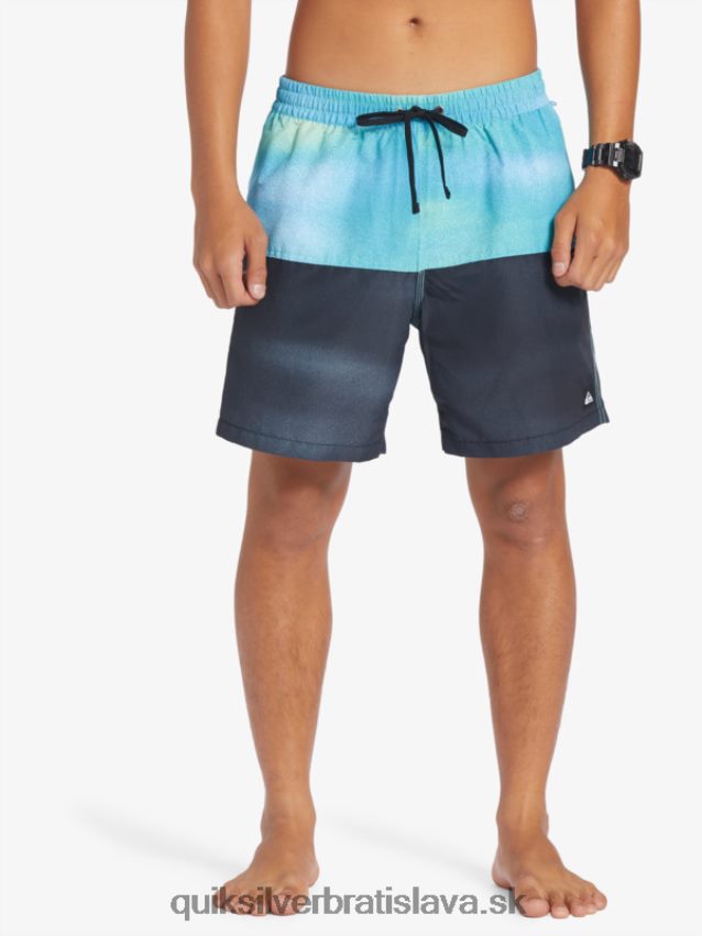 logo na zadok 17 volley Quiksilver muži B80HXR482 riečna modrá