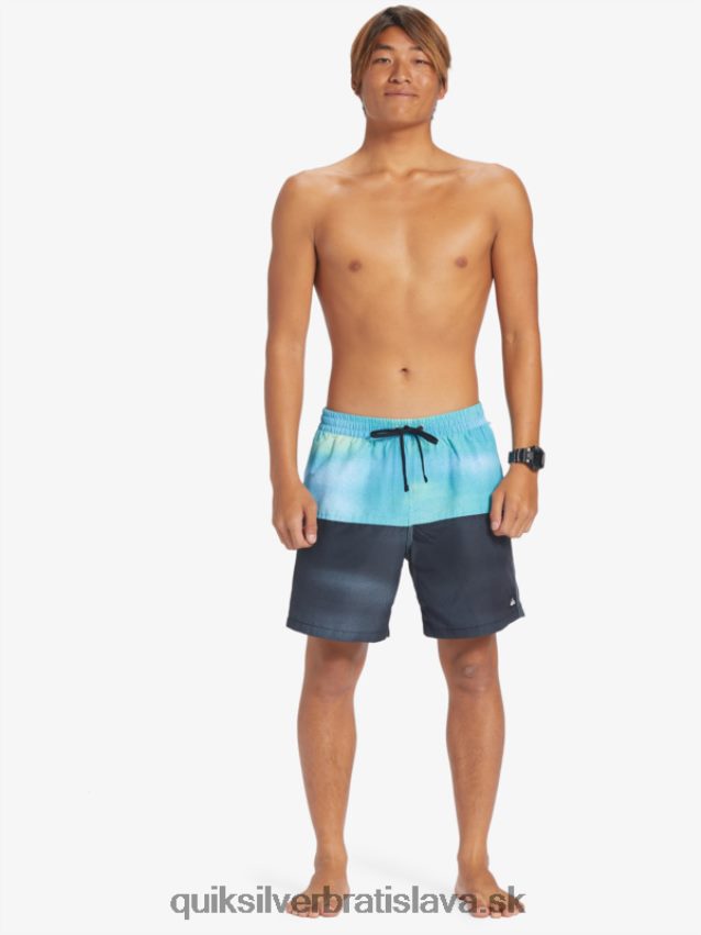 logo na zadok 17 volley Quiksilver muži B80HXR482 riečna modrá