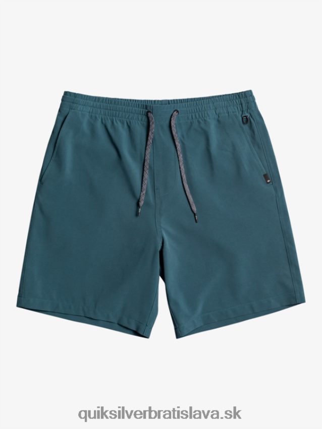 oceánske elastické 18-krát obojživelné šortky Quiksilver muži B80HXR345 polnočné námorníctvo