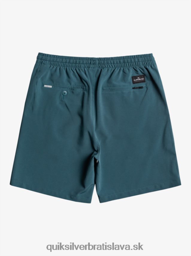 oceánske elastické 18-krát obojživelné šortky Quiksilver muži B80HXR345 polnočné námorníctvo