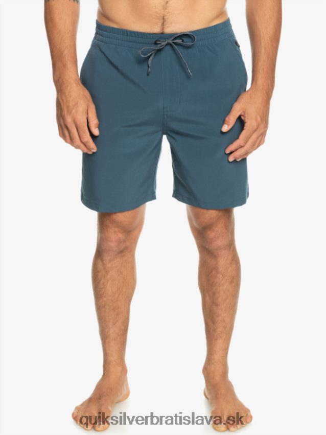 oceánske elastické 18-krát obojživelné šortky Quiksilver muži B80HXR345 polnočné námorníctvo