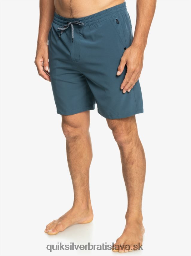 oceánske elastické 18-krát obojživelné šortky Quiksilver muži B80HXR345 polnočné námorníctvo