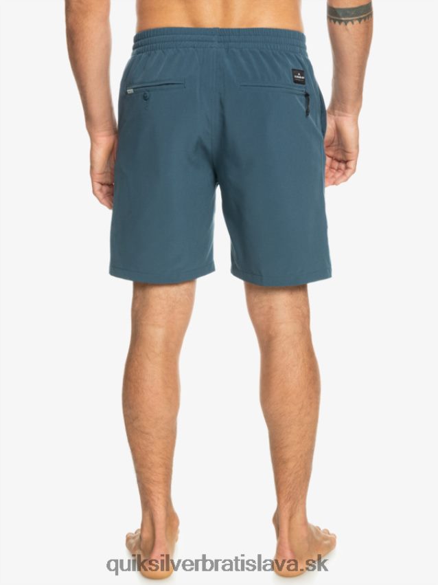 oceánske elastické 18-krát obojživelné šortky Quiksilver muži B80HXR345 polnočné námorníctvo