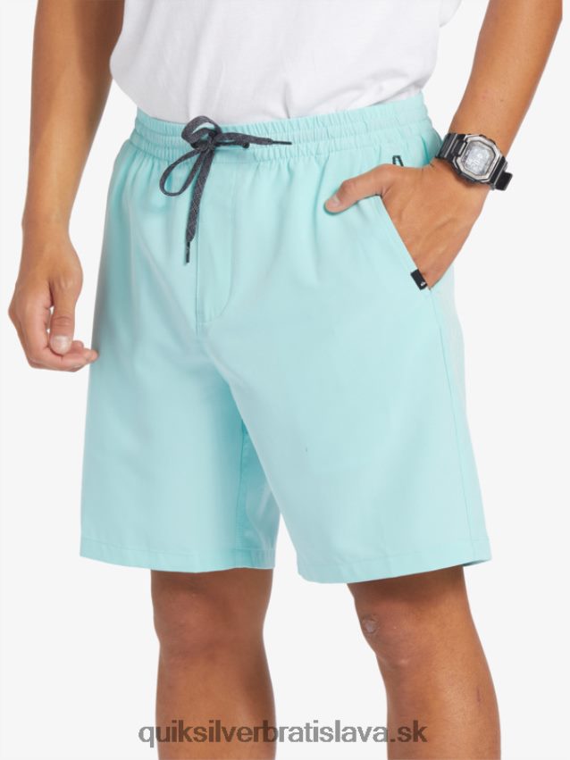 oceánske elastické 18-krát obojživelné šortky Quiksilver muži B80HXR346 anjelská modrá
