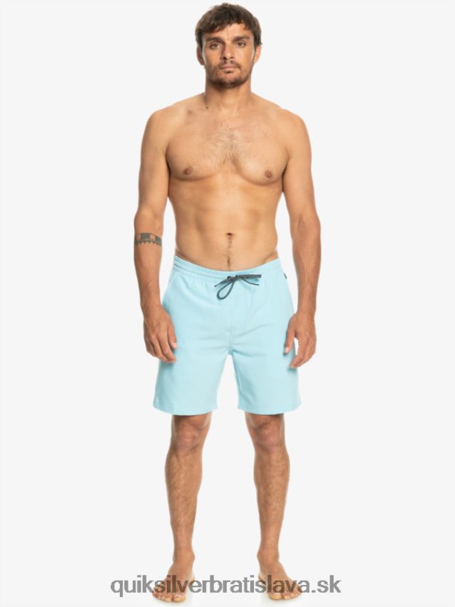 oceánske elastické 18-krát obojživelné šortky Quiksilver muži B80HXR347 modrá obloha