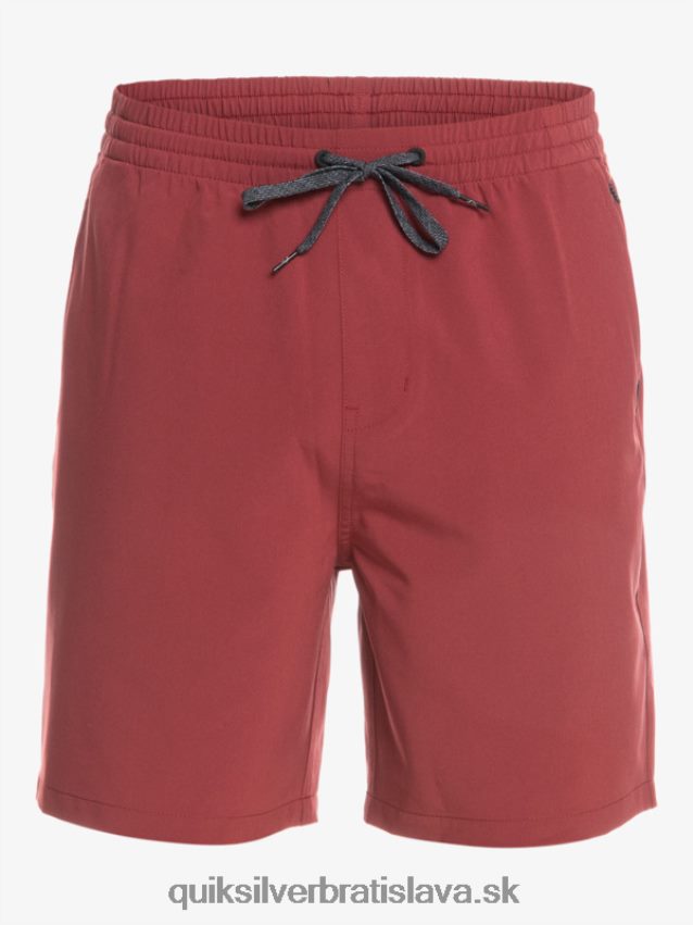 oceánske elastické 18-krát obojživelné šortky Quiksilver muži B80HXR350 rubínové víno