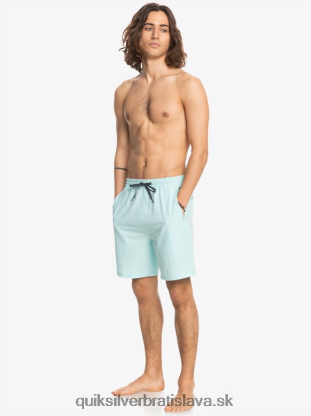 oceánske elastické 18-krát obojživelné šortky Quiksilver muži B80HXR351 ľadové akva