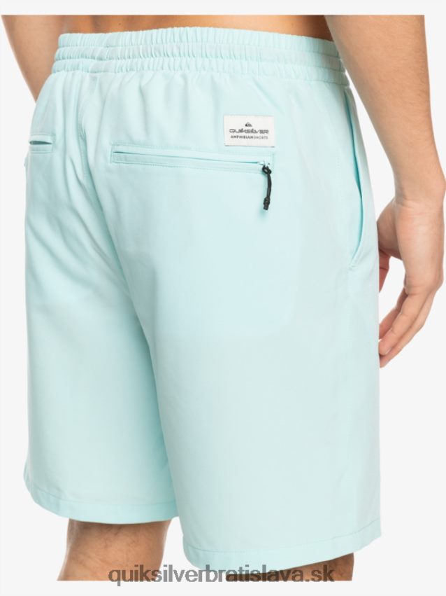 oceánske elastické 18-krát obojživelné šortky Quiksilver muži B80HXR351 ľadové akva