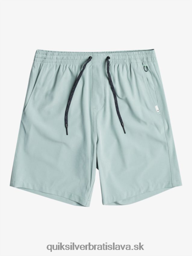 oceánske elastické 18-krát obojživelné šortky Quiksilver muži B80HXR352 zelené prostredie