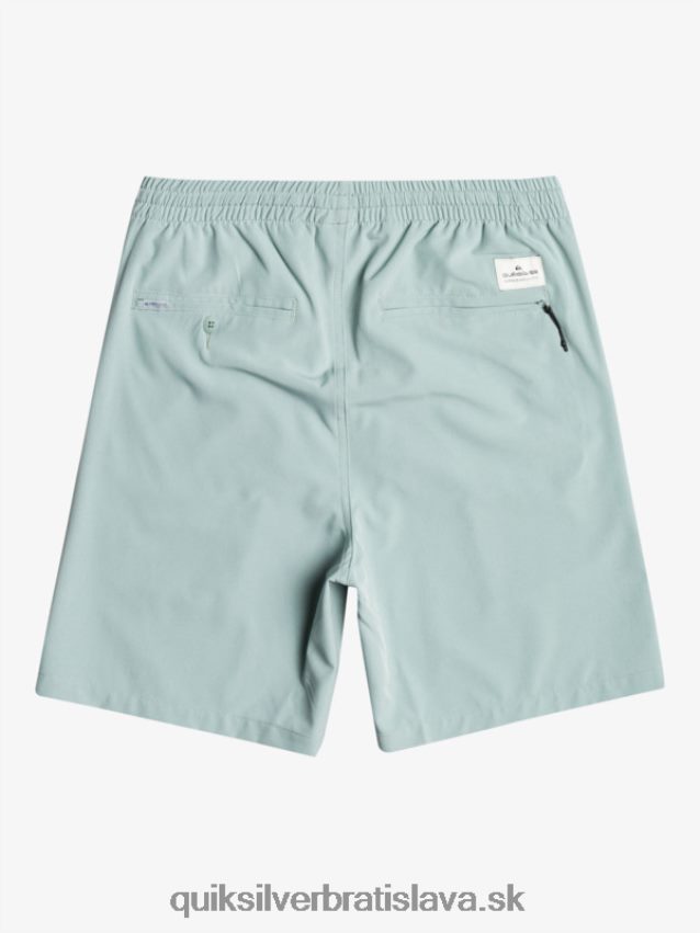 oceánske elastické 18-krát obojživelné šortky Quiksilver muži B80HXR352 zelené prostredie